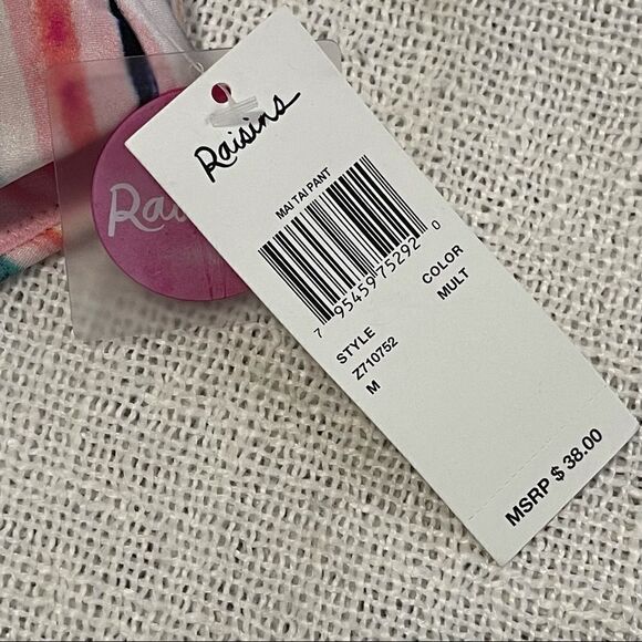 Raisins Muticolor Stripe Bikini Bottom Sz M NWT - Picture 8 of 9